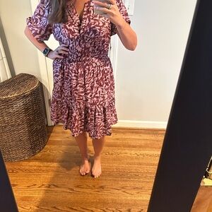Anthropologie Somerset Patterned Midi/mini Dress